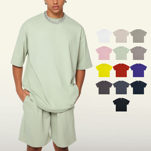 เสื้อยืดผู้ชายใส่ได้ทั้งชายและหญิงรุ่น230กรัมเสื้อยืด100% ผ้าฝ้ายแห้งเร็วทรงหลวมพิมพ์ลายสไตล์ฮิปฮอป - Product Image 1