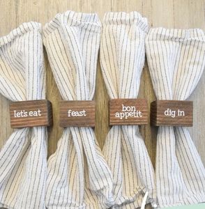 Anneau de serviette en résine avec un design tendance régulier - Luxe - durable - décoration de salle à manger - Product Image 4