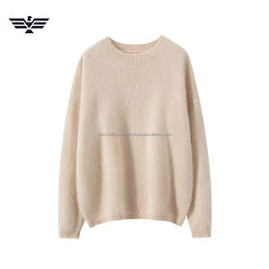 Chandail à col rond épais et ample pour hommes, en tricot doux et pelucheux, anti-rétrécissement, de qualité supérieure, 100% coton, nouveauté - Product Image 3