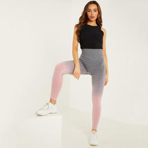 Leggings taille haute pour femmes pantalons de Yoga extensibles collants d'entraînement Leggings de Fitness de gymnastique vêtements actifs coupe ajustée confortable respirant - Product Image 3