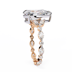 IGI Certified Pear Cut Lab Grown Diamond Ring 14K Gold Ring Rose Yellow White Gold VVS VS Engagement Jewelry - Product Image 4