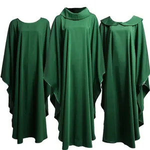 Robes d'église de haute qualité 100% polyester, modernes, grandes tailles, durables, respirantes, design confortable, vente en gros de vêtements d'église - Product Image 1