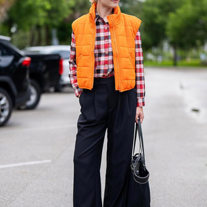 Gilet de Canard d'Hiver pour Femme de Grande Taille, Gilet Léger, Chaud, Sans Manches, Décoration Vintage, Coton, Vente en Gros - Product Image 5