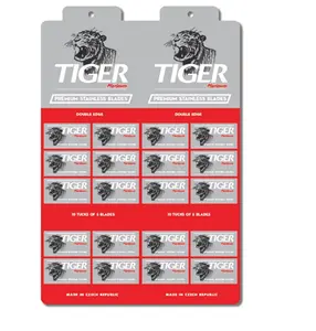 Tiger bạch kim cao cấp không gỉ cạo lưỡi đôi với lớp phủ bạch kim và PTFE làm bằng thép không gỉ Thụy Điển