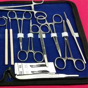 Kit de disección para estudiantes menores de 37 piezas Juego de instrumentos quirúrgicos veterinarios Acero inoxidable Grado quirúrgico Autoclavable - Product Image 3