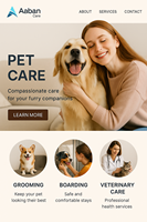 Fournitures pour animaux de compagnie Services de conception de sites Web Experts professionnels en développement Web offrant un commerce électronique abordable et convivial