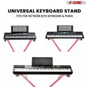 5 Core Keyboard <b>Stand</b> X Shape Height Adjustable Foldable Portable Key Board DJ <b>Controller</b> <b>Stands</b> - Product Image 3