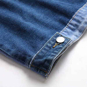 Nouveau décontracté porte hommes veste en jean professionnel fabrique à manches longues boutonné Denim jean veste avec poches - Product Image 5