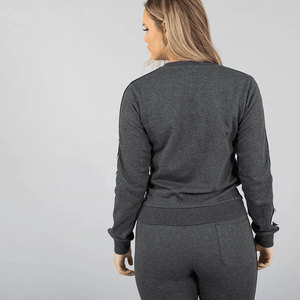 Chándal personalizado para mujer, conjunto informal de moda con logotipo, ajuste regular, fábrica OEM de alta calidad. - Product Image 2