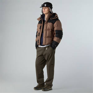 แจ็กเก็ตขนเป็ดสำหรับฤดูหนาวมอเตอร์ไซด์เสื้อโค้ทบุนวมแบบหนามีฮู้ดเสื้อโค้ทบุนวมโอเวอร์ไซส์ - Product Image 2