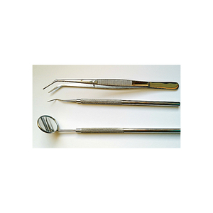 Set de Examen Dental Manual que Incluye Instrumentos Quirúrgicos y Espejo de Acero - Product Image 1