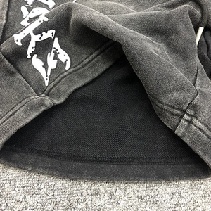 Graphique lavé grande taille Dtg impression en vrac Designer été Streetwear coton Sweat garçons français éponge lavage à l'acide personnalisé Shorts pour hommes - Product Image 4