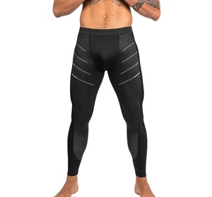 Sous-vêtements moulants de sommeil respirants et confortables pour hommes collants de gymnastique pour garçons adultes leggings d'entraînement noirs unis - Product Image 1