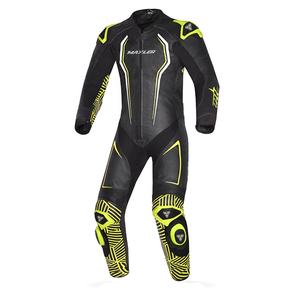 Traje de Motocicleta de Cuero Vacuno con Protección Nivel 1 CE, Diseño Personalizado, Cómodo, Impermeable, Resistente al Viento y al Frío, Tallas Grandes - Product Image 1