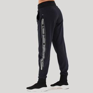 Pantalones de Jogger con puños elásticos de cintura alta para mujer, pantalones ajustados de Color sólido, algodón de rizo francés suave, poliéster, pantalones de entrenamiento para mujer - Product Image 2