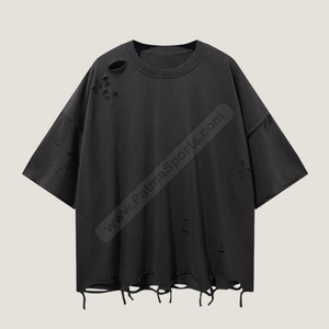 Las mejores camisetas desgastadas personalizadas del mejor fabricante, camisetas desgastadas, camisetas desgastadas con tasa de fábrica, 100% algodón, estampado DTG DTF" - Product Image 1