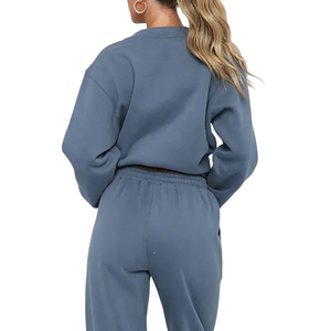 Chándal personalizado de algodón 100% para mujer, chándal OEM con logotipo personalizado de cantidad para mujer de alta calidad para niñas, moda - Product Image 4