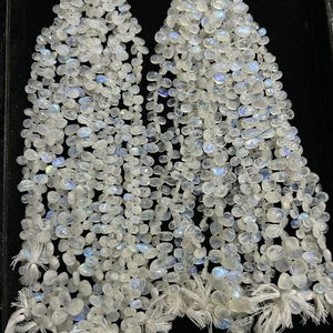 Pierre de lune arc-en-ciel de qualité AAA perles Heishi en forme de pneu lisse pierre de lune arc-en-ciel naturelle coupe de roue lisse perles de pierres précieuses en gros - Product Image 2