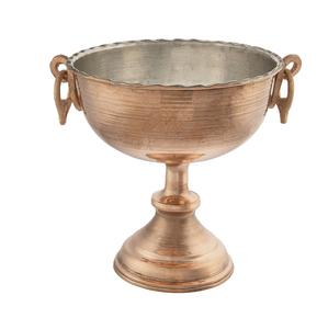 Golden Metallic Champagne Ice Bowls With Handle & Base Round Shape Wine Cooler for Beer Soft <b>Drink</b> Hotels Party Barware Use - Product Image 1