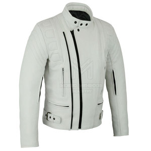 2024 Best Selling Custom Men's Motorbike <b>Jacket</b> <b>Plus</b> <b>Size</b> Low MOQ Sheep Skin Leather High Street Style - Product Image 2