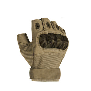 Wholesale Custom Made Half Finger Tactical <b>Gloves</b> Comfortable Tactical Shooting Hard <b>Knuckle</b> Polyester/Cotton Pull on for Unisex - Product Image 3