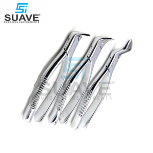 Instruments dentaires de bonne qualité pour la chirurgie dentaire Jeu de forceps d'extraction dentaire en acier inoxydable par SUAVE INSTRUMENTS CHIRURGICAUX - Product Image 5