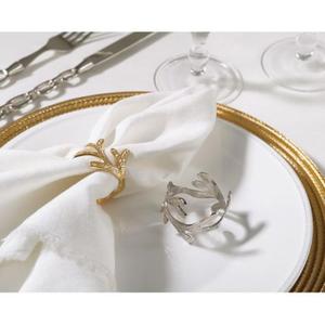 Stainless Steel Napkin Rings with Sleek Lines and a Polished Surface for Contemporary Dining <b>Table</b> Arrangements - Product Image 1