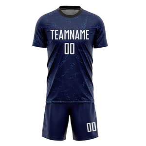 Maillot de football bleu pour hommes, uniforme d'équipe, coupe automatisée, maillot et hauts de football pour adultes, couleur bleu - Product Image 4