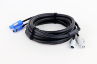 Câble Combo EU Plug vers PowerCON True1 + XLR 3x1.5mm² 20A avec Verrouillage pour Alimentation et Extension Audio/DMX pour Projecteurs Mobiles et LED 1m 2m 3m 5m