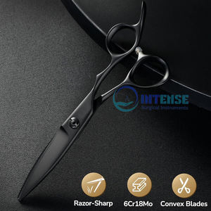 Ciseaux de coupe de cheveux professionnels en acier inoxydable 440c Pointe de lame tranchante pour hommes et femmes - Product Image 5