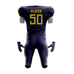 Maillot de football américain personnalisé, vêtements de sport, uniformes, vente en gros, ensemble d'uniformes de sublimation pour hommes, court respirant, nouvel arrivage - Product Image 3