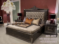 Lits design de qualité supérieure, meubles de chambre à coucher en teck, style européen moderne, couleur personnalisée, suite de chambre durable
