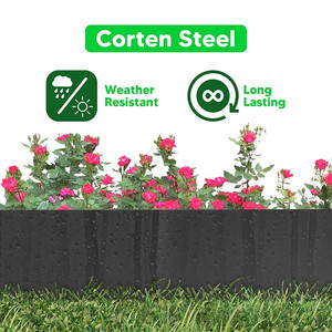 Conector rápido de alta calidad, borde de paisaje de acero galvanizado, maceta vegetal mate con recubrimiento en polvo, Gazebo OEM ODM - Product Image 6