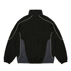 เสื้อแจ็คเก็ตวินด์เบรกเกอร์แบบซิป ผ้าไนลอนล้างสี พิมพ์ลาย งานวินเทจ น้ำหนักเบา กันลม เหมาะสำหรับกิจกรรมกลางแจ้ง สำหรับผู้ชาย - Product Image 3