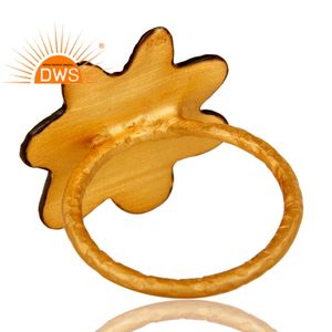 Último diseño de plata esterlina 18K chapado en oro Natural Rosa turmalina piedra preciosa anillo apilable joyería para mujer regalo para ella - Product Image 3