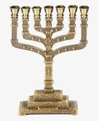 Decorative Style Brass Menorah Candle Holder Jewish Hanukkah <b>Lamp</b> Candle Stand Religious Home Decor - Product Image 2