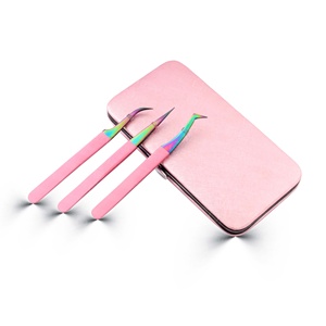 Pinzas de Extensión de Pestañas de Acero Inoxidable de Alta Precisión, Ligeras y Ergonómicas, Equilibradas para Evitar la Fatiga de las Manos - Product Image 2