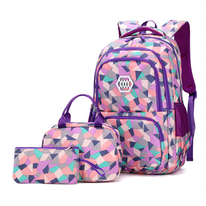 Cute Printed 3-Piece <b>Girls</b> <b>School</b> <b>Bag</b> Set for <b>School</b> with Polyester Lining - Product Image 2