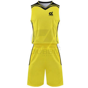 Uniforme de basketball pour hommes adultes de haute qualité en gros, 100 % polyester, léger, sans manches, séchage rapide, antibactérien, numérique - Product Image 1