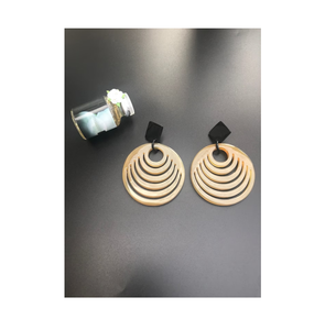 Pendientes de cuerno de estilo vintage con diseño de latón Accesorios hechos a mano Nueva joyería de moda para niñas compromiso Diseño Popular - Product Image 5