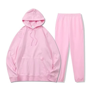 Conjunto de Sudadera con Capucha y Pantalones Deportivos para Hombre, de Alta Calidad, con Logotipo Personalizado, Cierre de Cremallera, Estilo Informal, Transpirable, 320 g/m², Tallas Grandes, Bordado Desgastado, Invierno - Product Image 5