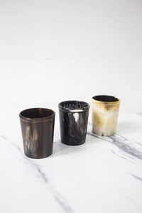 Style Viking médiéval véritable artisanat naturel ensemble de tasses en corne de buffle verres à liqueur animaux sculptés polis décoratifs à boire - Product Image 5