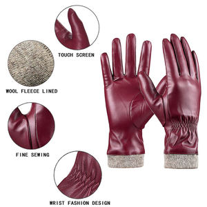 Gants d'habillage d'hiver en cuir PU de qualité supérieure les plus vendus du Pakistan haut coupe-vent à la mode pour une utilisation quotidienne en extérieur - Product Image 3