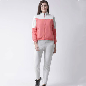 Conjunto de chándal de mujer personalizado mezcla de algodón premium, traje de manga larga de moda fabricante OEM. - Product Image 4