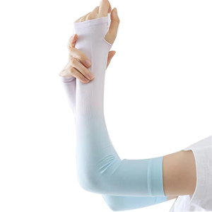 Mangas de Compresión Elásticas de Seda de Hielo para Deportes, Mangas Largas de Alta Calidad sin Costuras para Exteriores - Product Image 1