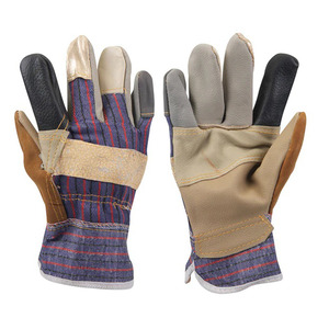 Guantes de trabajo de cuero para muebles de la mejor calidad, guantes de trabajo de aparejo canadiense, guantes de cuero para trabajo de carpintería de construcción de Pakistán - Product Image 1