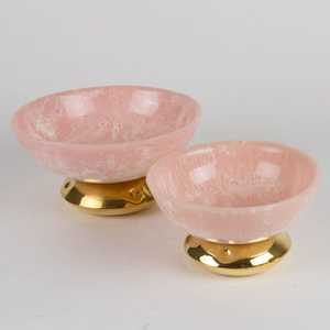 Custom Resin <b>Bowl</b> Kitchen & Tabletop Resin Salad <b>Bowl</b> New Design Serving Resin <b>Bowl</b> Handmade <b>Pink</b> And White MIx Dinnerware - Product Image 2