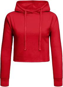 OEM personnalisé régulier pull à capuche femmes surdimensionné à manches longues sportif solide broderie sweat col rond Streetwear hiver - Product Image 6