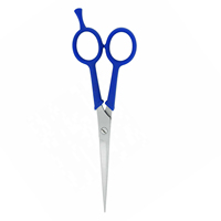 Ensemble de ciseaux de barbier professionnels de haute qualité, en acier inoxydable 4Cr13, manche en plastique moyen, non pliables, pour droitiers