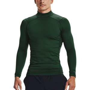 Camiseta de manga corta para entrenamiento atlético para hombre, camiseta de compresión de algodón transpirable de manga larga - Product Image 1